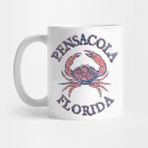 Pixxa Pensacola, Florida Stone Crab On Wind Rose (Two-Sided) Kupa Bardak