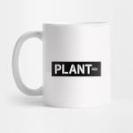 Pixxa Plantfed Vegan Brand White/black Band Logo Kupa Bardak