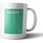 Pixxa Pozitif Tanımı Komik Açık Yeşil Kupa Bardak