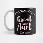 Pixxa Promoted To Great Aunt First Time Floral Aunt Gift Kupa Bardak