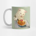 Pixxa Ramen Yiyen Kedi Kupa Bardak