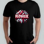 Pixxa Roblox Unisex %100 Pamuklu Bisiklet Yaka T-Shirt Model 1 - Siyah - 6 - 9 Yaş