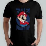 Pixxa Super Mario Bros %100 Pamuklu Bisiklet Yaka T-Shirt Model 8 - Siyah