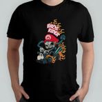 Pixxa Super Mario Kart %100 Pamuklu Bisiklet Yaka T-Shirt Model 3 - Siyah