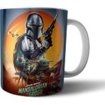 Pixxa The Mandalorian And Grogu Baby Yoda Kupa Bardak Model 45 - Renkli - 330 ml