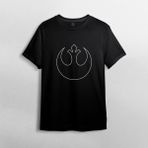 Pixxa Yıldız Savaşları / Star Wars %100 Pamuklu Bisiklet Yaka T-Shirt Model - 15 - Siyah