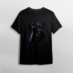 Pixxa Yıldız Savaşları / Star Wars %100 Pamuklu Bisiklet Yaka T-Shirt Model - 19 - Siyah