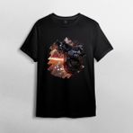 Pixxa Yıldız Savaşları / Star Wars %100 Pamuklu Bisiklet Yaka T-Shirt Model - 20 - Siyah