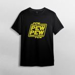 Pixxa Yıldız Savaşları / Star Wars %100 Pamuklu Bisiklet Yaka T-Shirt Model - 21 - Siyah