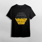 Pixxa Yıldız Savaşları / Star Wars %100 Pamuklu Bisiklet Yaka T-Shirt Model - 8 - Siyah