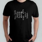Pixxa You Look Funny - Kafanı Öyle Yapman Komik %100 Pamuklu Bisiklet Yaka T-Shirt Model - 1 - Siyah