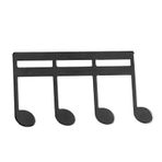 Piyano Gitar Nota Standı Için Metal Çok Yönlü Nota Kitabı Klip, Müzisyenler Için Aşınmaya Dayanıklı Küçük Hafif Sayfa Tutucu Klip (BLACK)