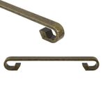 Piyano Mobilya Dolap Kapak Çekmece Kulpu Antik Sarı Metal 128 mm