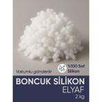 Piyes Home 2 Kg 50 x 70 cm Yıkanabilir Yastık Boncuk Silikon Elyaf Düz Beyaz Yumuşak Yapışma Yapmaz