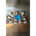Piyo Design 10'lu Simon's Cat Figürlü Magnet Seti - Sevimli ve Eğlenceli Mıknatıs Koleksiyonu
