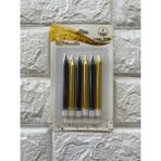 Piyop 6li Pasta Mumu Gold-Siyah 10 cm