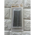 Piyop 6li Pasta Mumu Gümüş 13 cm