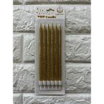 Piyop 6li Simli Pasta Mumu Gold 17 cm