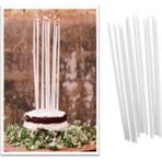 Piyop Beyaz Pasta Mumu 30 cm 8 Li Paket