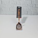Piyop Çelik Paslanmaz Mutfak Spatulası Delikli Spatula Rose