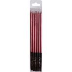 Piyop Doğum Günü Pasta Mumu Pastel 16 cm - 6'lı Kırmızı
