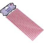 Piyop Düz Kağıt Pipet - 25 Adet Pembe