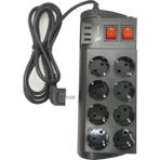 Piyop Ftr-08 8'li Termal Akım Korumalı 3 USB Li Priz