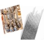 Piyop Karton Pipet Gümüş 19,7 cm 25'li - 25 Adet