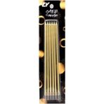 Piyop Pasta Mumu Altın 20 cm 6 Lı Paket