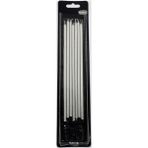 Piyop Pasta Mumu Gümüş 20 cm 6 Lı Paket