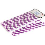 Piyop Pipet Kağıt Spiral Modeli - 25'li Mor - 25 Adet