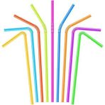 Piyop Plastik Pipet 8 mm Karışık Renkli 26 cm - 50 Adet