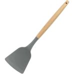 Piyop Silikon Servis Spatulası, Ahşap Sap