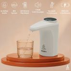Pizen Flow USB Şarjlı Otomatik Damacana Su Pompası Tds Ölçer 250ML 500ML 1l 2l Ölçü Özellikli - Beyaz