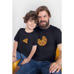 Pizza Baba Oğul Kız Tshirt(Tek Ürün Fiyatıdır Kombin Yapmak Için 2 Adet Sepete Ekleyiniz) - 3 - 6 Ay - Siyah