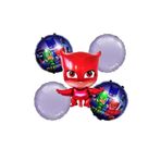 PJMASKS Pijamaskeliler Baykuş Kız Karakterli 5'li Folyo Balon Seti