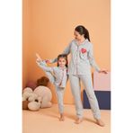 Pjs 28064 Kadın Düğmeli Pijama Takım