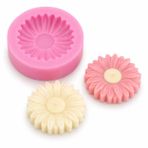 PK1001864 - Silikon Kalıp Mum Kalıbı Papatya
