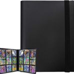 PKMLIFE Pokemon Kartlarıyla Uyumlu Kart Klasörü Tutucu, Kollu Albüm, Kitap En İyi Koruma Ticaret Kartları - 9 Cep - 540 Kart (Siyah)