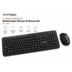 PL-355 2.4Ghz Kablosuz Multimedya Klavye&Mouse Set