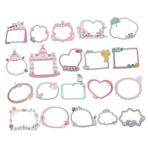 PLAFOPE 20sayfa Scrapbooking Çıkartmaları Dekoratif Fotoğraf Çerçevesi Çıkartmaları Kendin Yap Projeleri İçin Günlük Tutma Ve Anı Albümleri Yaratıcı El Sanatları Ve Dekorasyon İçin
