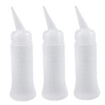 PLAFOPE 3 Adet 260ml Dereceli Plastik Dolum Şişeleri Esansiyel Yağlar Için Dağıtım Şişeleri Yeniden Doldurulabilir Kapları Ölçüm