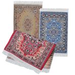 PLAFOPE 3 Parça Bebek Evi Kilim Oyuncak Ev Mobilya Aksesuarları Oyuncak Ev Sahne Modeli Oyuncak Ev Zemin Mini Kilim Ayakkabı Matı Ön Paspas Oyuncak Ev Halıları Bez Minyatür Çocuk Türkiye