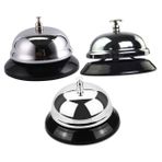 PLAFOPE Servis Zilleri Metal 3lü Paket Yemek Masası Zili Restoran Mutfak