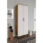 Plain Metal Ayak Metal Kulp PLA2200 Banyo Dolabı Mutfak Dolabı Balkon Dolabı Kiler Dolabı Çok Amaçlı Dolap Ayakkabılık Ekru Ceviz