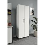 Plain Metal Ayak Metal Kulp Pla2200 Çok Amaçlı Dolap Mutfak Dolabı Banyo Dolabı Ayakkabılık Balkon Dolabı Kiler Dolabı Beyaz