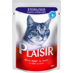 Plaisir 100 gr Pouch Sığıretli Sterilised Kedi Maması