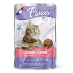Plaisir 100 gr Pouch Somon Morina Balıklı Yaş Kedi Maması