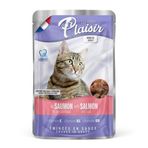 Plaisir 22x100 gr Pouch Somon Morina Balıklı Yaş Kedi Maması