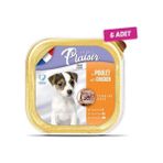 Plaisir 6x150 gr Tahılsız Puppy Tavuklu Ezme Yavru Köpek Konservesi
